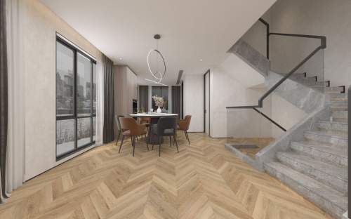 Кварцевый ламинат Damy Floor Chevron LVT Сен-Клу Saint-Cloud