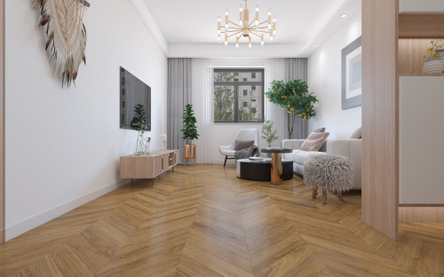 Кварцевый ламинат Damy Floor Chevron LVT Монсоро Montsoreau