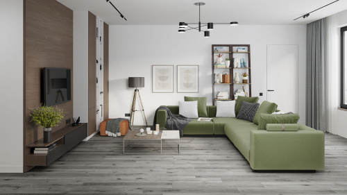 Кварцевый ламинат Damy Floor Family SPC Дуб Состаренный Серый Aged Gray Oak