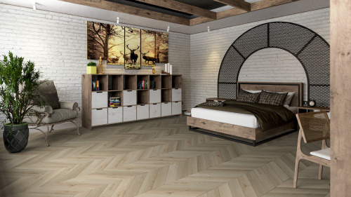 Кварцевый ламинат Damy Floor Chevron LVT Версаль Versailles