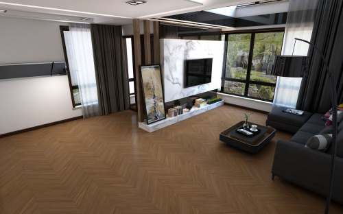 Кварцевый ламинат Damy Floor Chevron SPC Блуа Blois