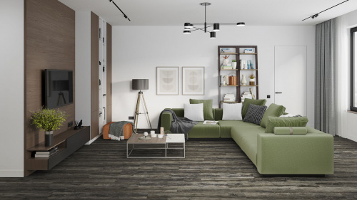 Кварцевый ламинат Damy Floor Family LVT Дуб Рустикальный Черный Rustic Black Oak