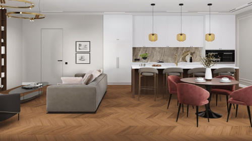 Кварцевый ламинат Damy Floor Chevron LVT Блуа Blois