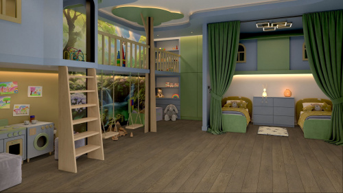 Кварцевый ламинат Damy Floor Family LVT Дуб Мокко Mocha Oak