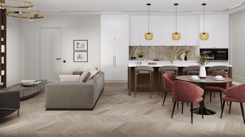 Кварцевый ламинат Damy Floor Chevron SPC Пале-Рояль Palais Royal