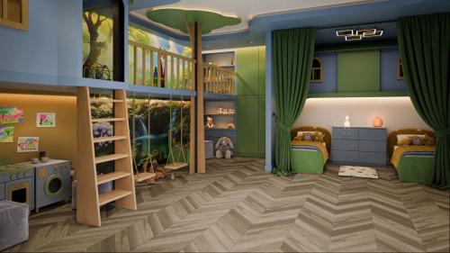 Кварцевый ламинат Damy Floor Chevron SPC Сен-Жермен Saint-Germain