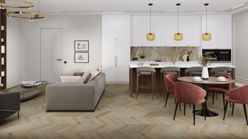 Кварцевый ламинат Damy Floor Chevron LVT Версаль Versailles