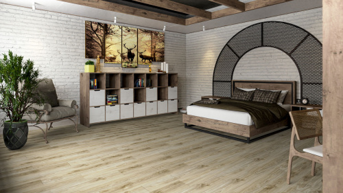 Кварцевый ламинат Damy Floor Family SPC Дуб Белый White Oak
