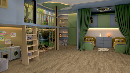 Кварцевый ламинат Damy Floor Family LVT Орех Европейский European Walnut