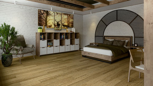 Кварцевый ламинат Damy Floor Family SPC Дуб Золотой